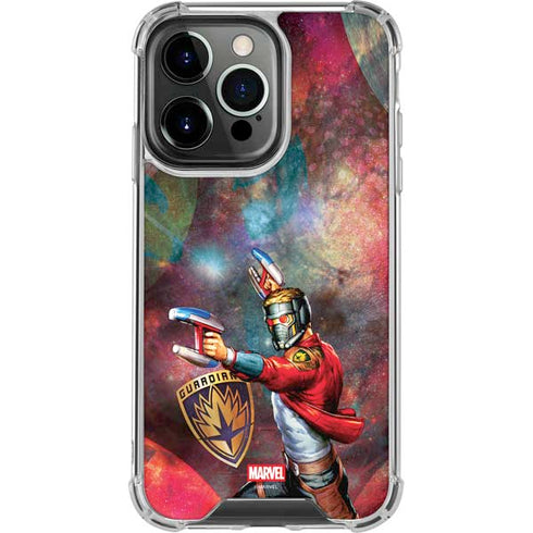 Marvel Star-Lord Cosmic Commander iPhone 15 Pro Clear Case